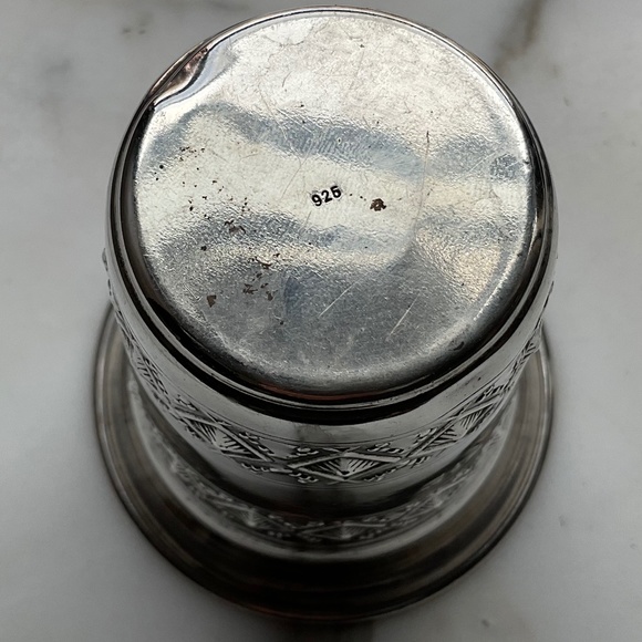 Antique Estate Sterling Silver Kiddish Cup - Picture 10 of 10